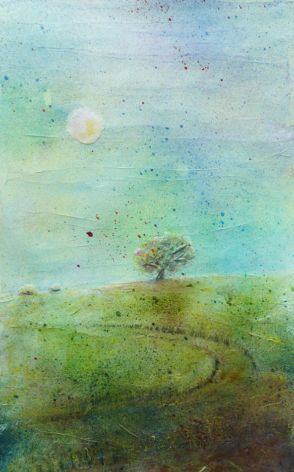 one tree rabley wiltshire landscape spring field