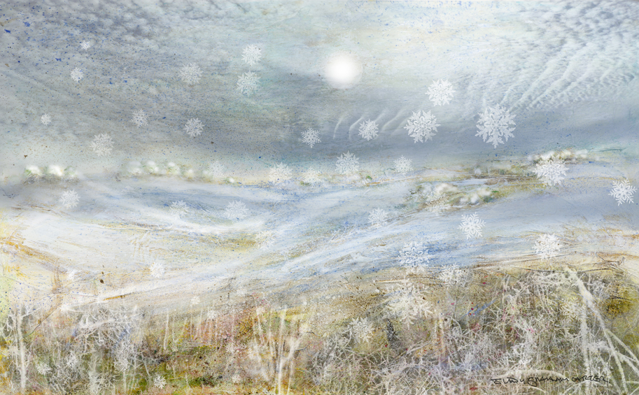 Snow Rockley fields winter wiltshire landscape