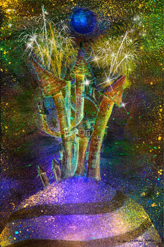 november magic castle fireworks celebration night fairy