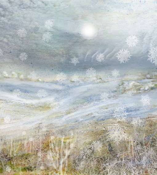 snow ,fields ,rocky, wiltshire, landscape ,winter, ilustration