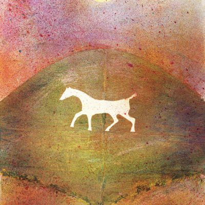 White,horse,alton-barnes,hill,wiltshire,landscape,radient,red,sunset,mixed,media